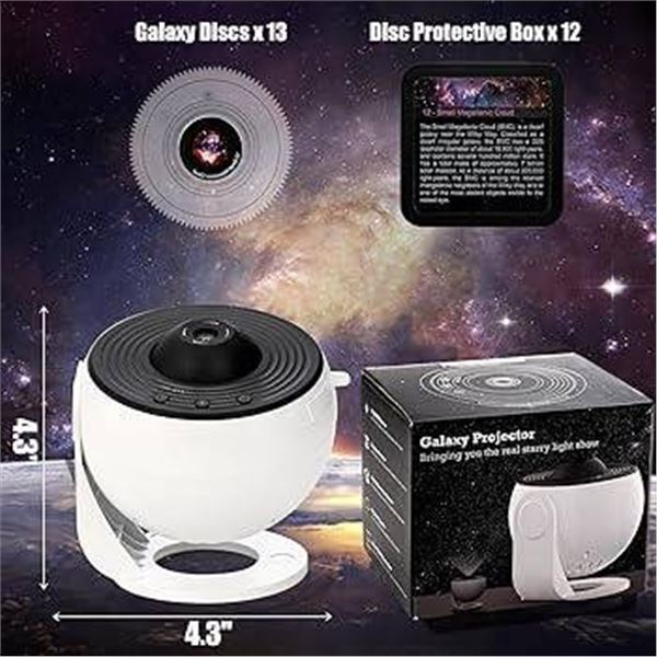 Galaxy Projector with Adjustable Angle Design