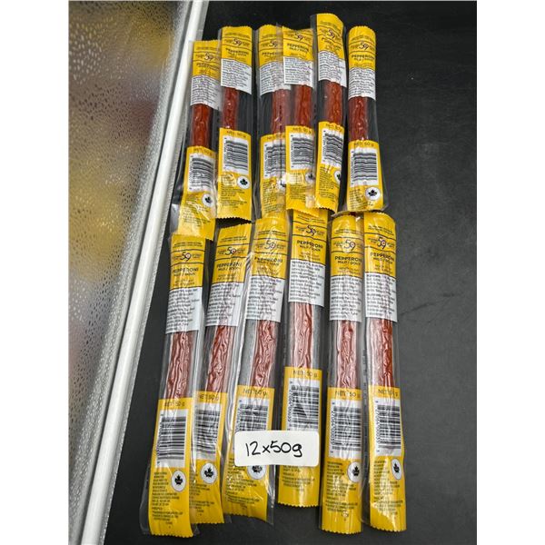 12 Units of Pepperoni Sticks Mild 12x50g Multi-Pack