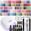 Image 1 : MEFA 60 Pcs Gel Nail Polish Kit with UV/LED LampÂ
