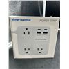 Image 2 : Amerisense AS-PS18W-5FT Power Strip With USB Ports, 5-FT Cable