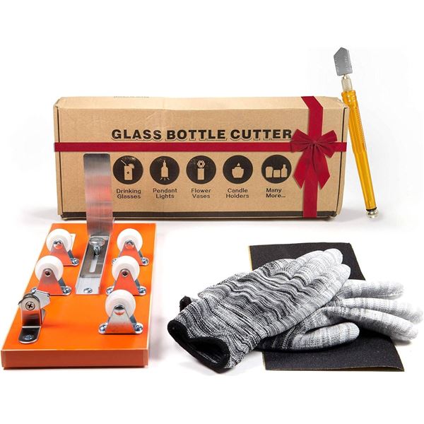Home Pro Shop Glass Bottle Cutter With Multi-Option Use