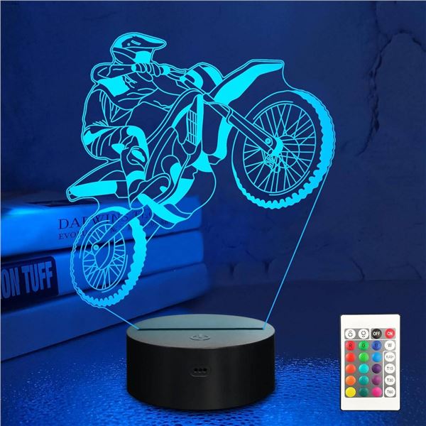 OkiyiD 3D Illusion Lamp With Remote Control and USB Power, Model OK-US-DL-XMX674