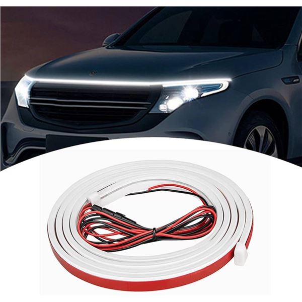 Miytsya Pack-1 Car LED Hood Lights for Cars and Trucks (White)