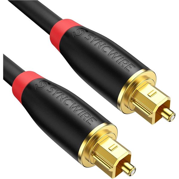 Syncwire Digital Optical Audio Cable, 5.9ft (1.8m)