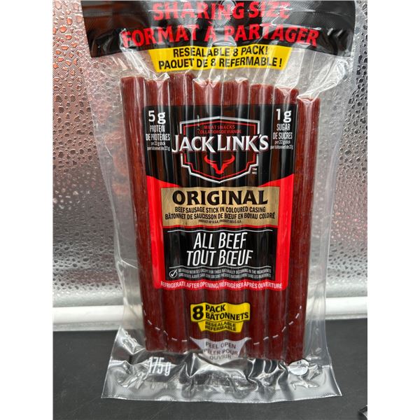 Jack Linkâ€™s All Beef Meat Sticks, 175g, Sharing Size (4 Packs)