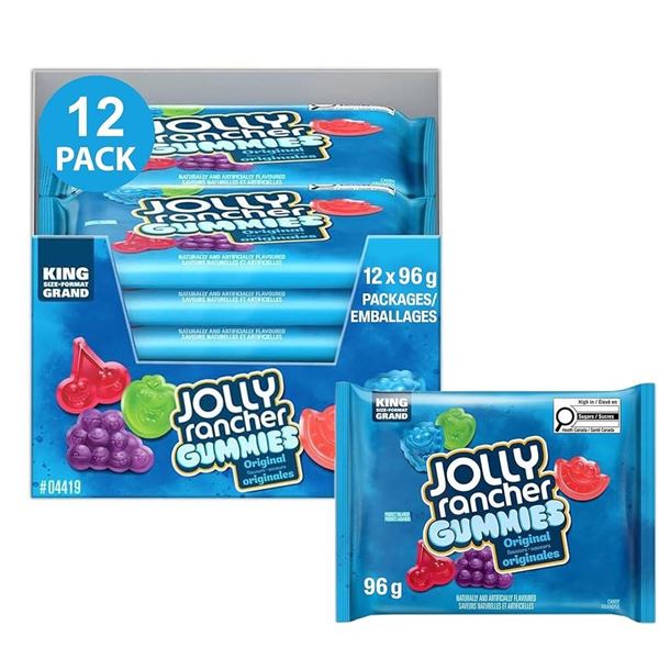 Jolly Rancher Gummies Assortment, Multipack, 12 x 96g