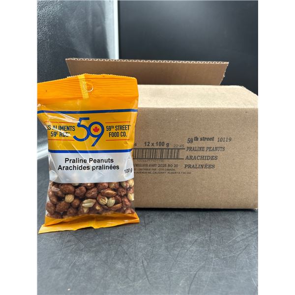 59th Street Food Co. Praline Peanuts 100 g Each (12-Count Lot)