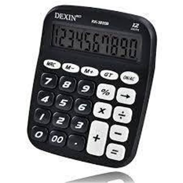 Dexin BST KK-3825B EL Ectrnic 12-Digit Calculator With Big Display