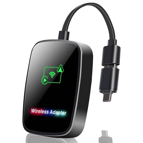 2-in-1 Wireless CarPlay/Android Auto Adapter for Android and iOS