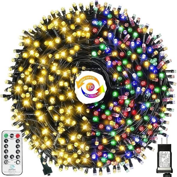 LED Color Changing String Lights with Warm White to Multicolor Modes