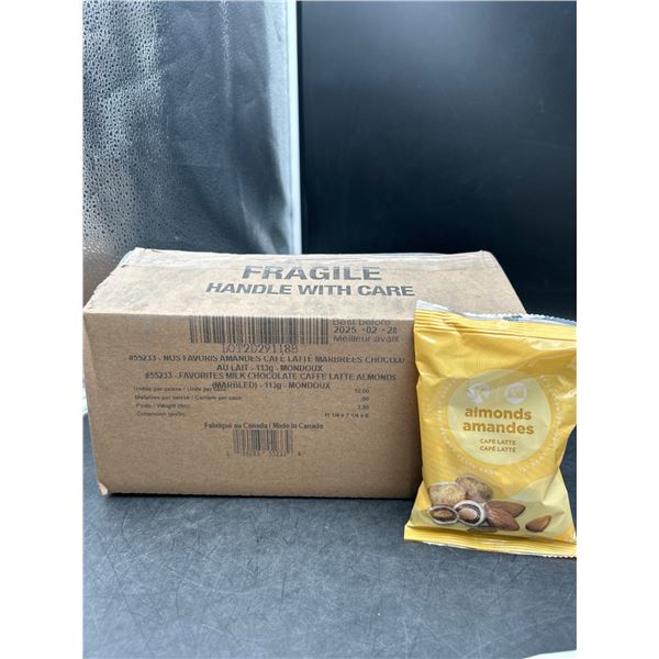 Case of 12x113g Kosher Cafe Latte Almond Snacks