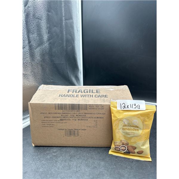Case of 12x113g Kosher Cafe Latte Almond Snacks