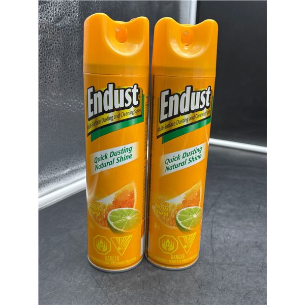 Endust Multi-Surface Dusting and Cleaning Spray, Orange Citrus Burst, 2 Pack