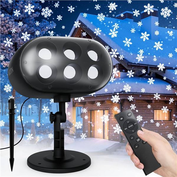 Nacatin Snowflake Projector Lights with LED Technology