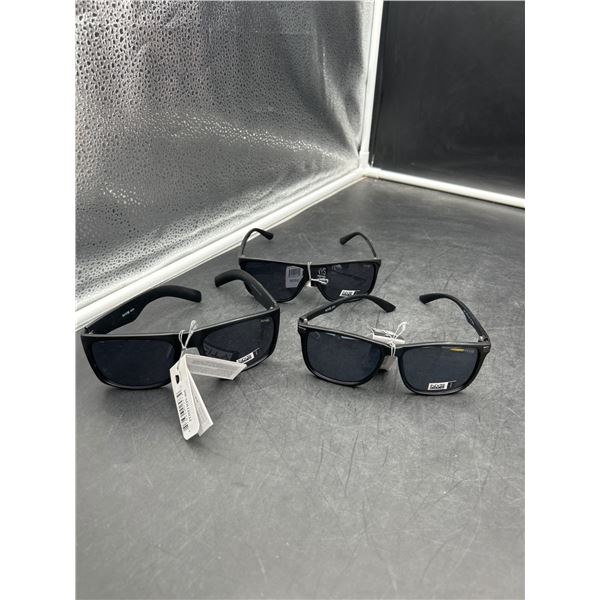 Three Pairs of Menâ€™s Rectangular Sunglasses With Tags