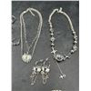 Image 4 : Silver-Tone Jewelry with Necklaces, Earrings, and Rings