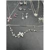 Image 5 : Silver-Tone Jewelry with Necklaces, Earrings, and Rings