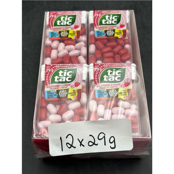 Tic Tac Strawberry and Cream Mints 12 x 29g