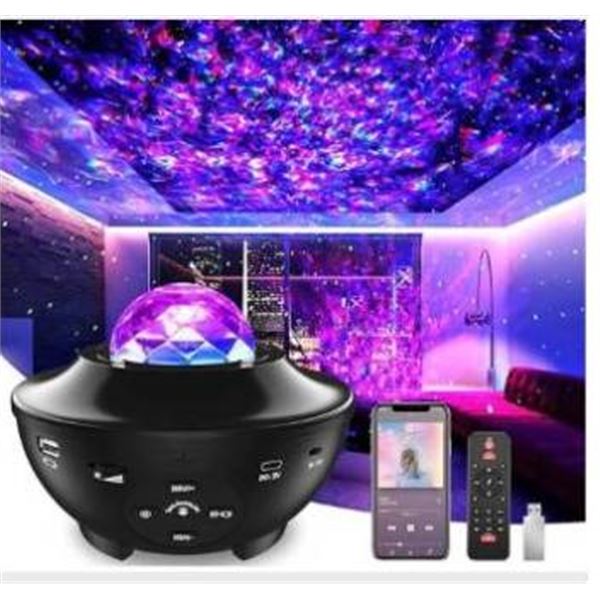 Smart Night Light Projector With Ocean Wave and Starry Features
