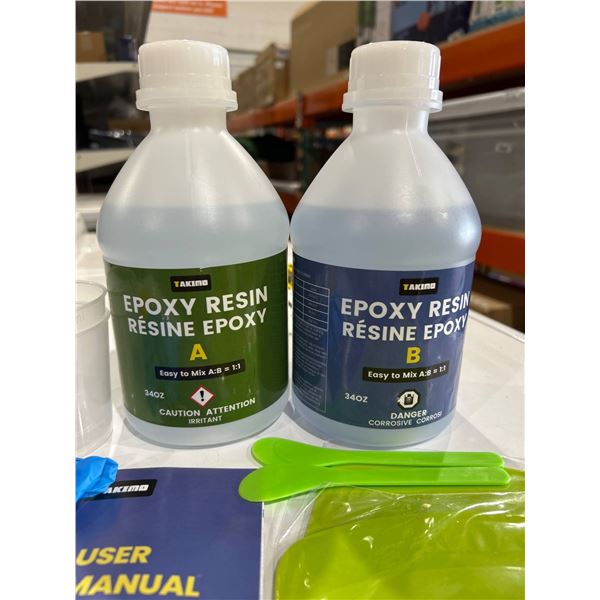 Epoxy Resin Kit with Resin and Hardener for Art and Craft