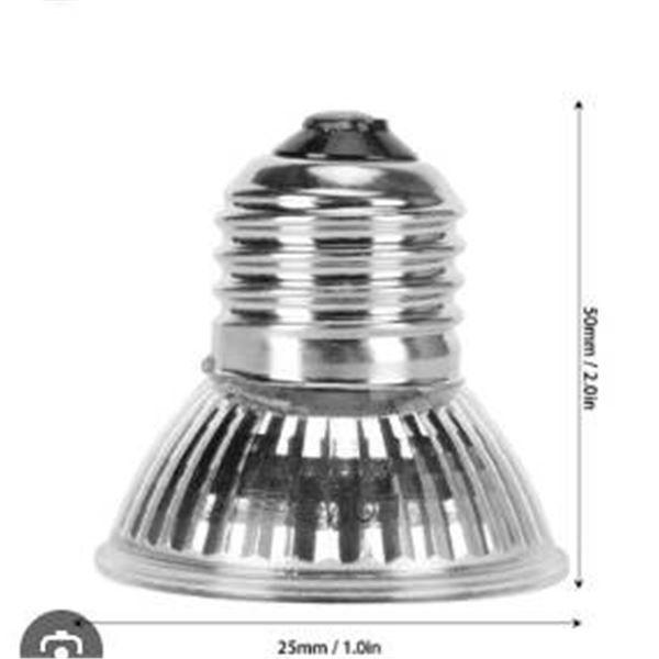 Halogen Lamps HR16 E27/E26, 110V/120V/130V 35W, 10-Pack