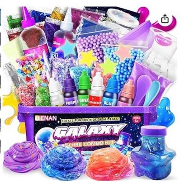 Galaxy Slime Kit with Space-Themed Design