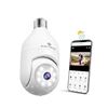 Image 1 : SYMYNELEC Light Bulb Security Camera 2K Wi-Fi with 360 Motion Detection and Night Vision