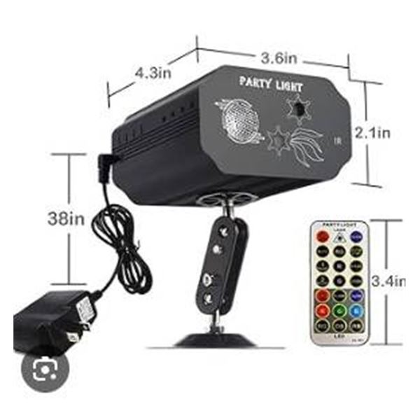 Mini Party Light With RGB LED and Remote Control