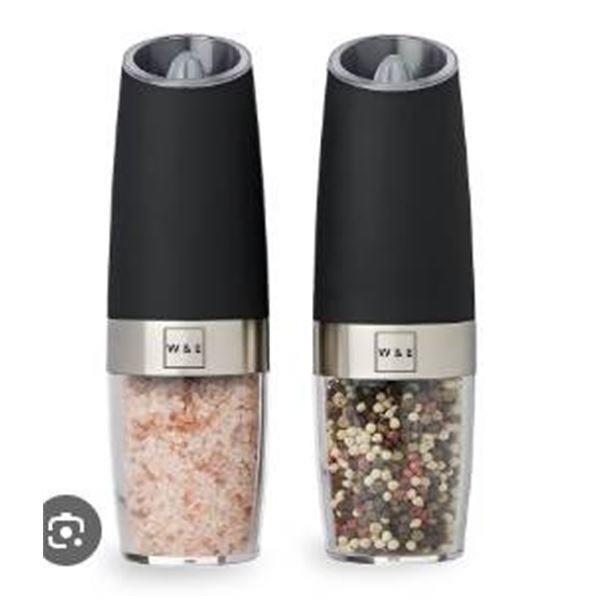 Gravity Electric Salt and Pepper Mill Set with Automatic Operation