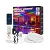 Image 1 : Skzlibry 82ft RGB+IC Outdoor LED Strip Lights with Music Sync and Remote Control