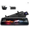 Image 1 : Stream Media Rearview Mirror with Car DVR and Additional Features