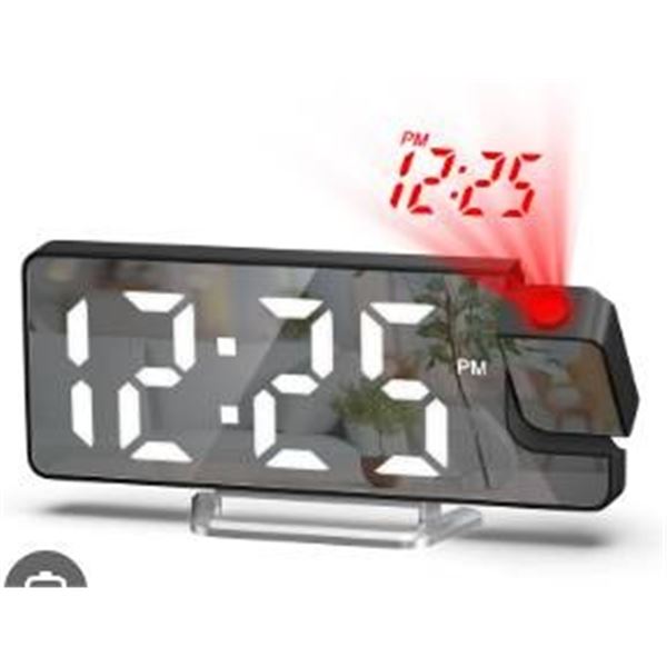 DCX-673 Digital Clock with LED Projection and Alarm Features