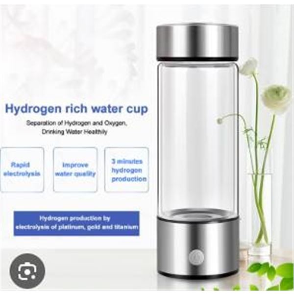 Hydrogen-Rich Water Cup With Stainless Steel Accents