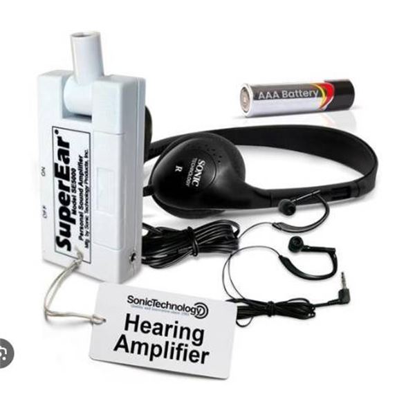 SuperEar SE5000 Personal Sound Amplifier with Up to 50 dB Sound Gain