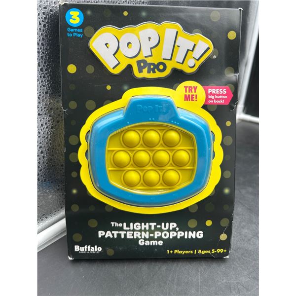 Pop It! Pro Light-Up Pattern-Popping Game by Buffalo Games