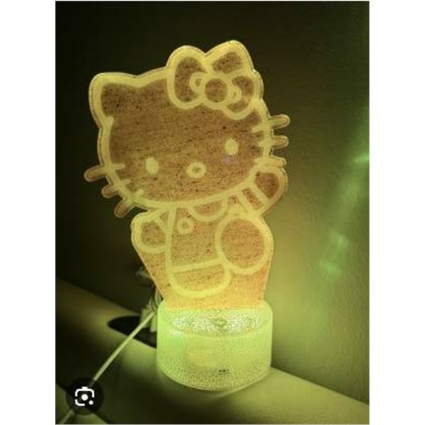 Colortown 3D Illusion Lamp with Remote Control and USB Cable