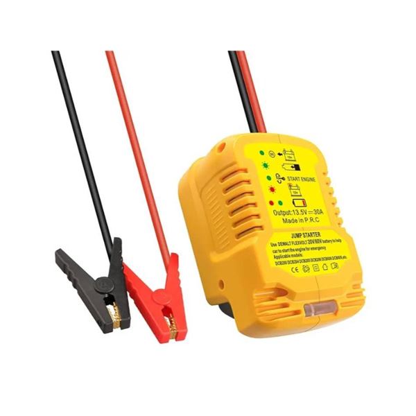 MK4506 Jump Starter Adapter for 20v DeWaltÂ  Battery with 15A Fuse, Yellow