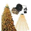 Image 1 : 400 LED Cascading Twinkle Lights for 6-7.5ft Christmas Tree, Warm White
