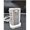 Image 2 : Power Strip Tower With Multiple Power Outlets and USB Ports