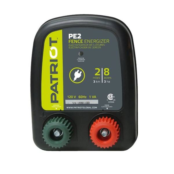 Patriot PE2 Electric Fence Energizer – 0.10 Joule