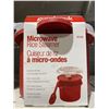 Image 3 : GoodCook Microwave Rice Cooker and Steamer Red BPA-Free