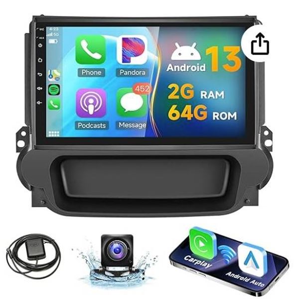Android Car Media Player for Chevrolet Malibu with 2G+64G, FM SWC USB, and Backup Camera