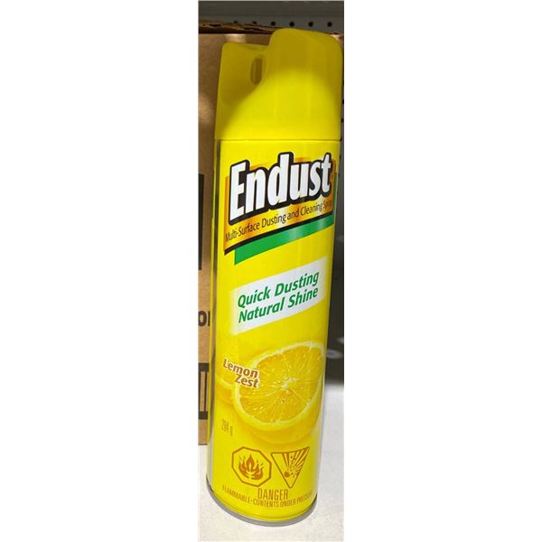 Endust Quick Dusting Natural Shine Lemon Scent 12 x 284g Cans