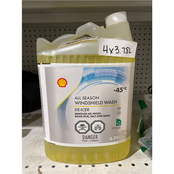 Shell All Season Windshield Wash De-Icer, 3.78L (4 Pack)