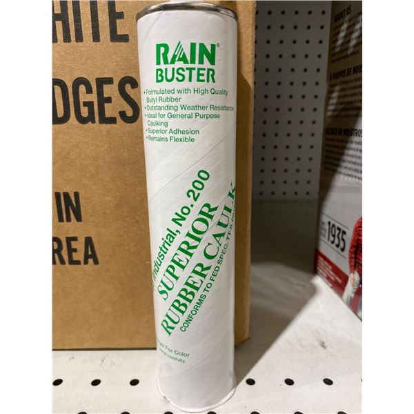Rain Buster Industrial No. 200 Superior Rubber Caulk, 36 x 305 ml