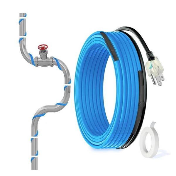Maxkosio Pipe Heating Cable – 120V, 24 Feet Long