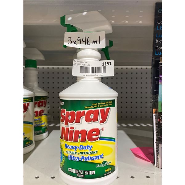 Spray Nine Heavy-Duty Cleaner 946 ml, Set of 3
