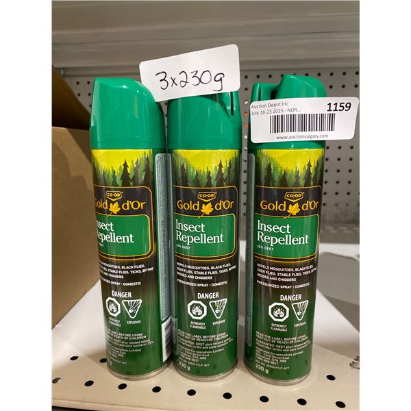 Co-op Gold Insect Repellent Spray 230g – Set of 3