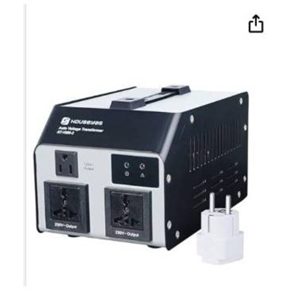 HOUSEYAS 1000 Watt Auto Step Up Step Down Voltage Transformer Convert from 110-120 Volt to 220-240 V