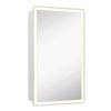 Image 1 : Hamilton Hills 16×26 inch White Lighting Medicine Cabinet with Mirror | Backlit Medicine Cabinet Org